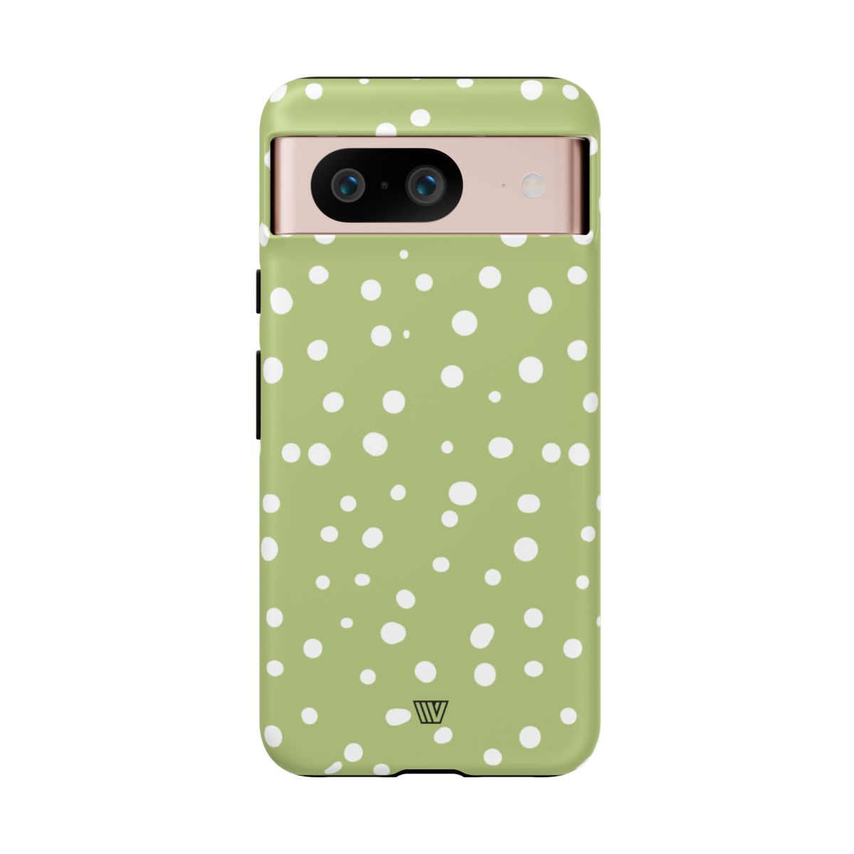 Tough Phone Case Dual-Layer Protection PALE OLIVE DOTS