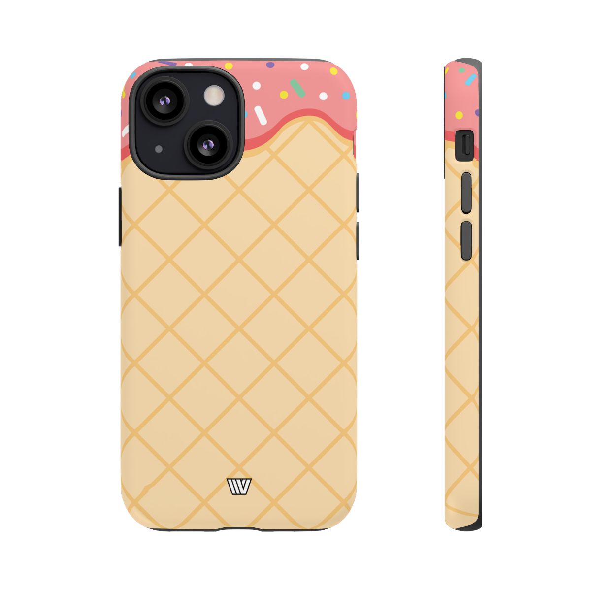 Ice Cream Cone Tough Phone Case Dual-Layer Protection