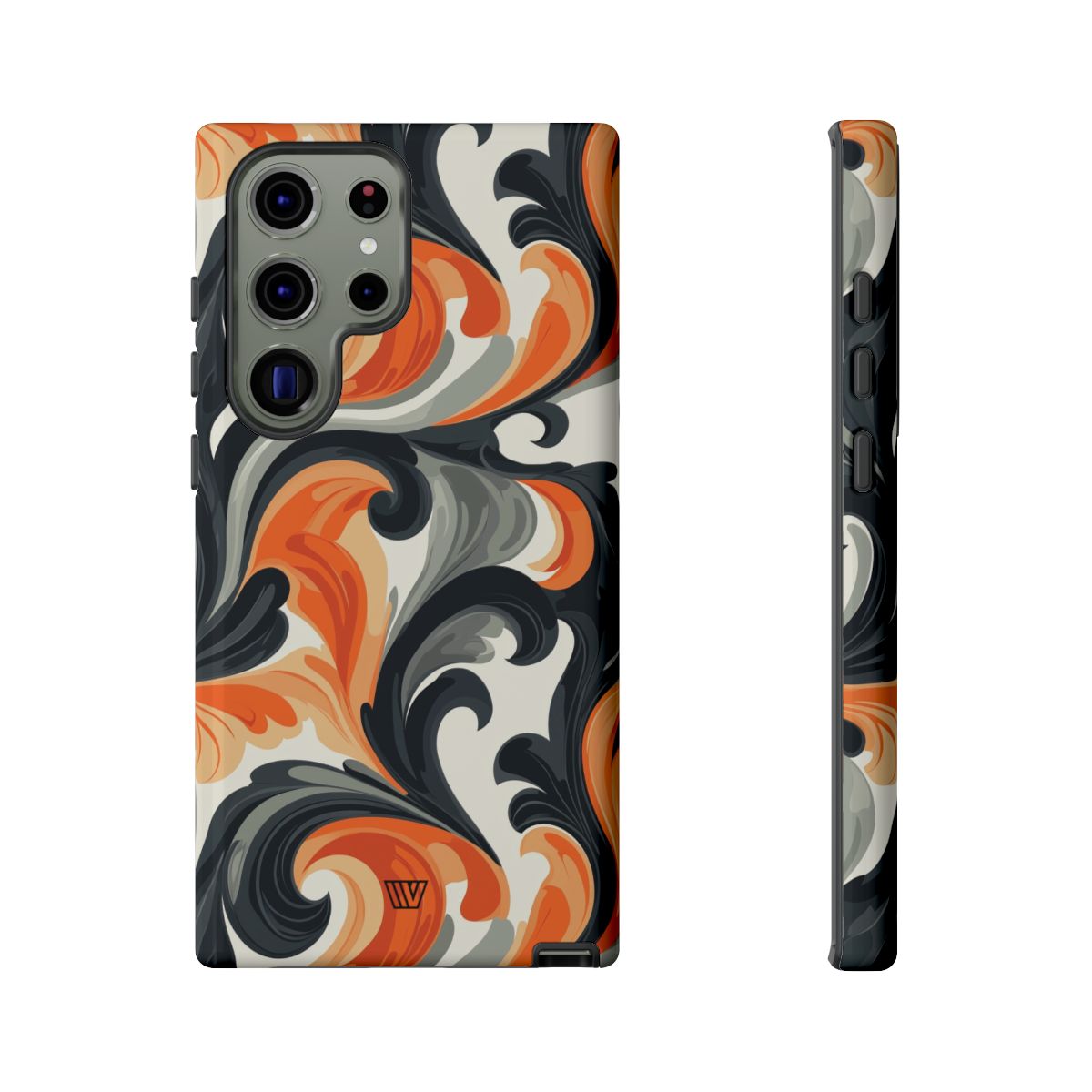Tough Phone Case Baroque Swirl Polycarbonate Shell Trovvve