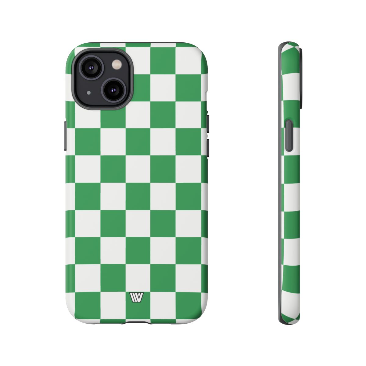 Green White Checkerboard Tough Phone Case