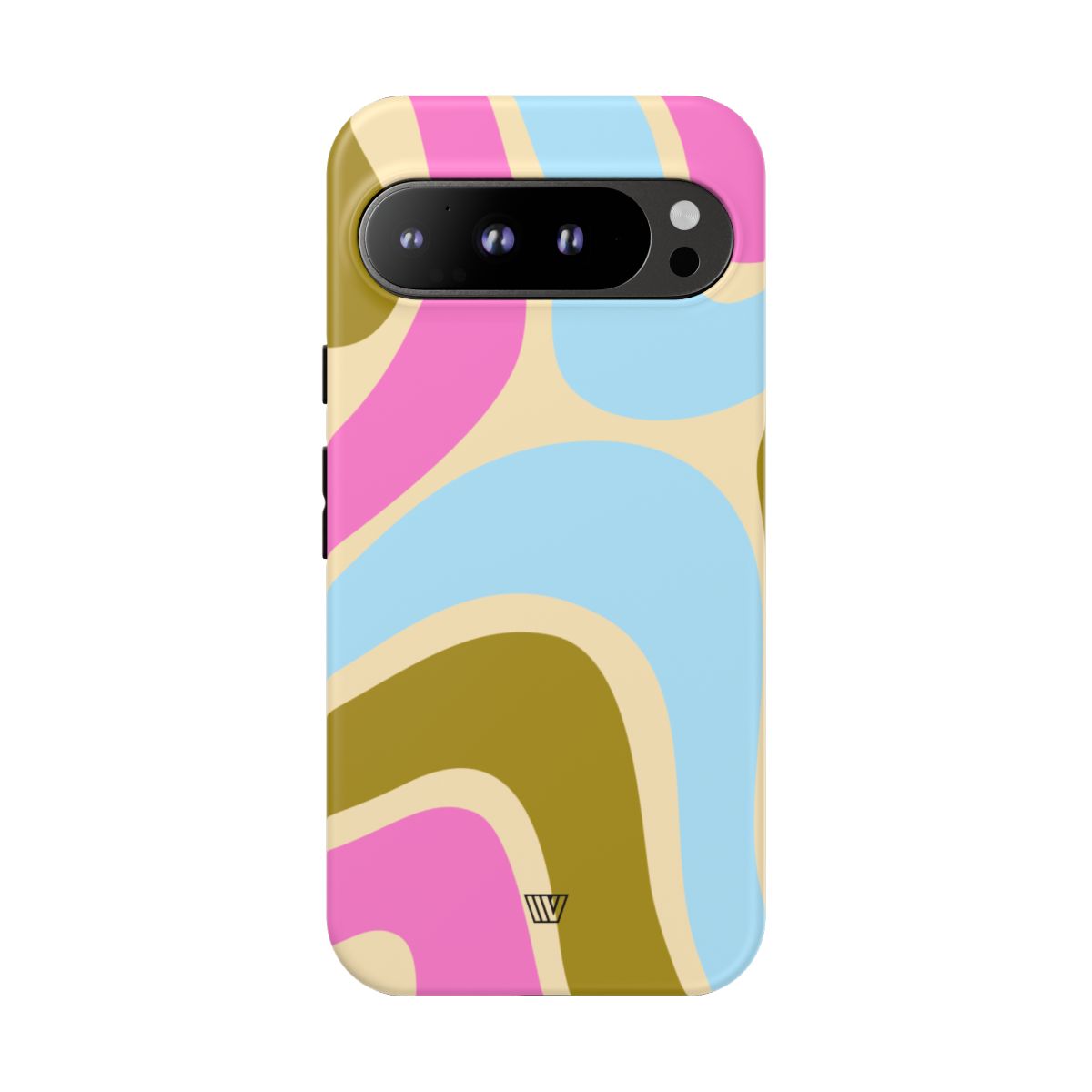 Tough Phone Case Large Groovy Waves Polycarbonate Shell
