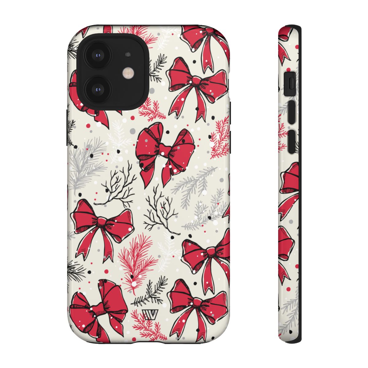 Tough Phone Case Impact-Resistant Dual Layer WINTER BOWS