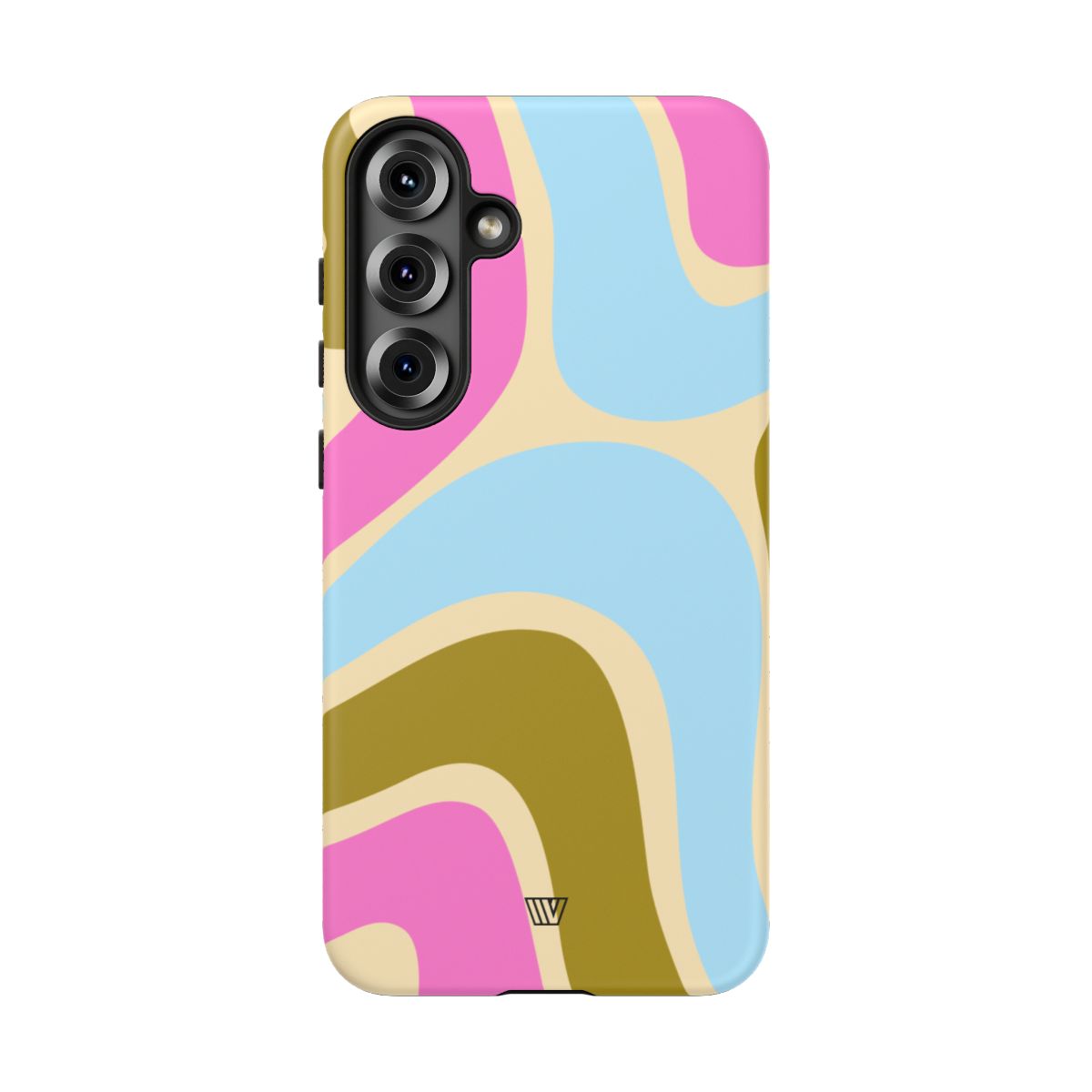 Tough Phone Case Large Groovy Waves Polycarbonate Shell