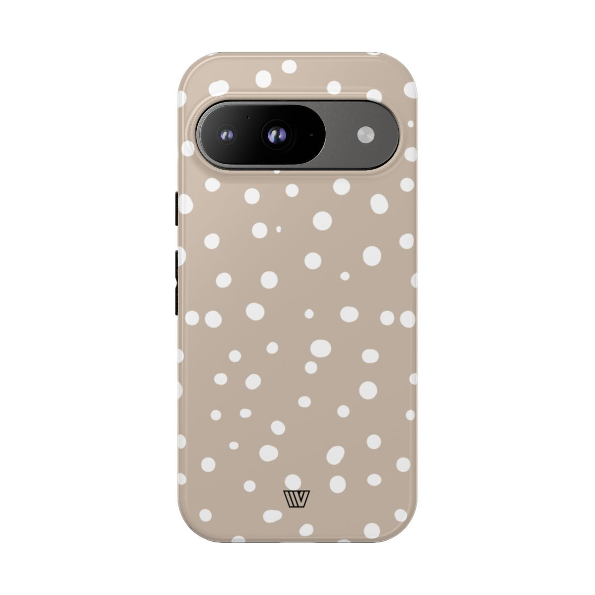 Beige Dots Tough Phone Case Dual-Layer Protective Shell Trovvve