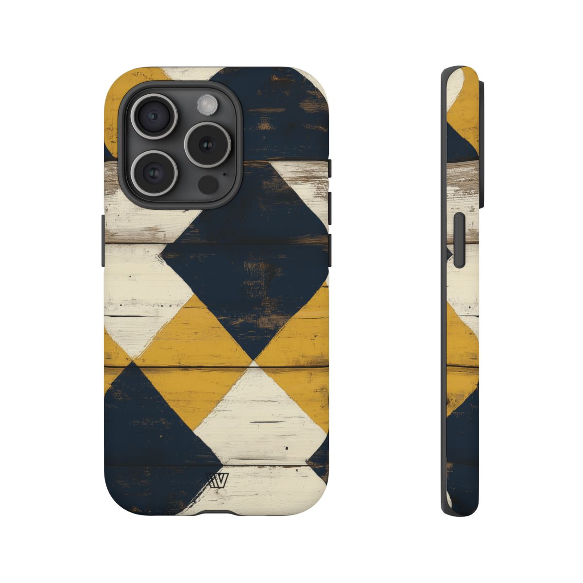 Tough Phone Case Dual-Layer Protection Farmhouse Wood