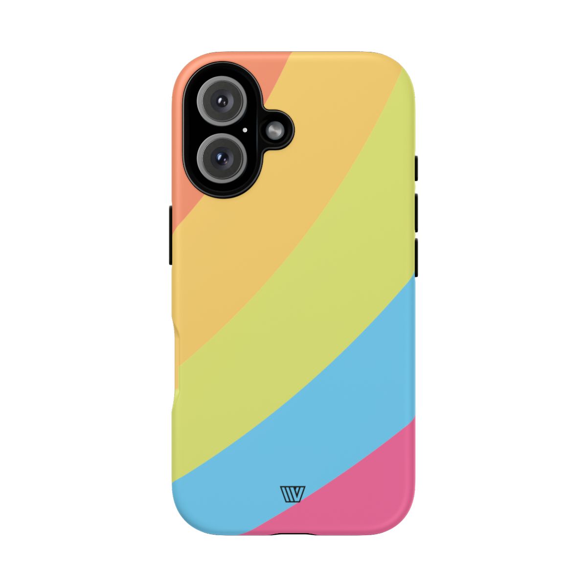 Neon Rainbow Tough Phone Case Dual-Layer Protective Shell