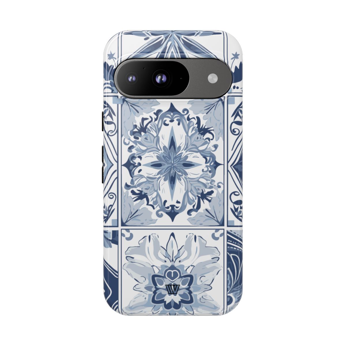 Blue White Tile Tough Impact-Resistant Phone Case