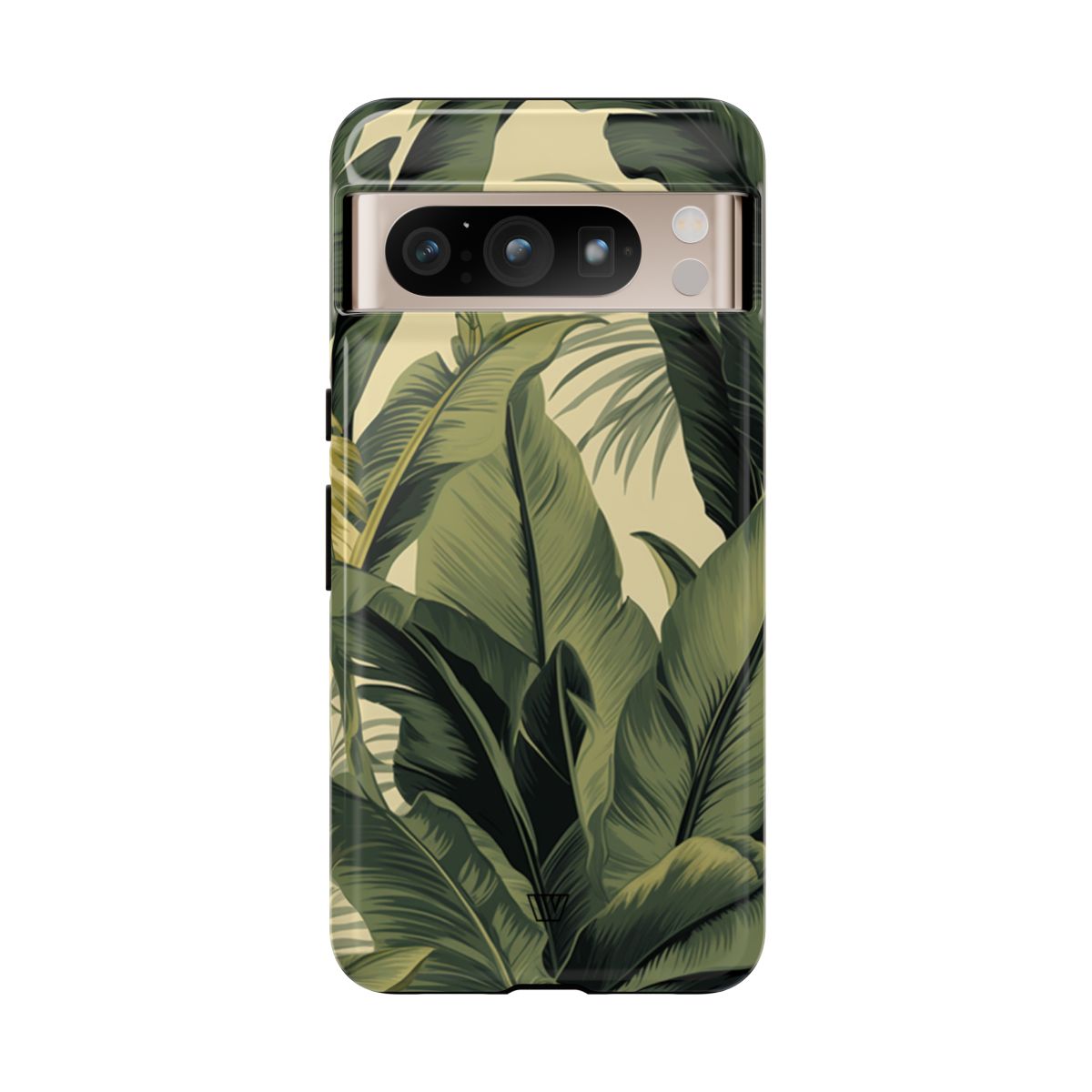 Tropical Leaves Tough Phone Case Dual-Layer Protection
