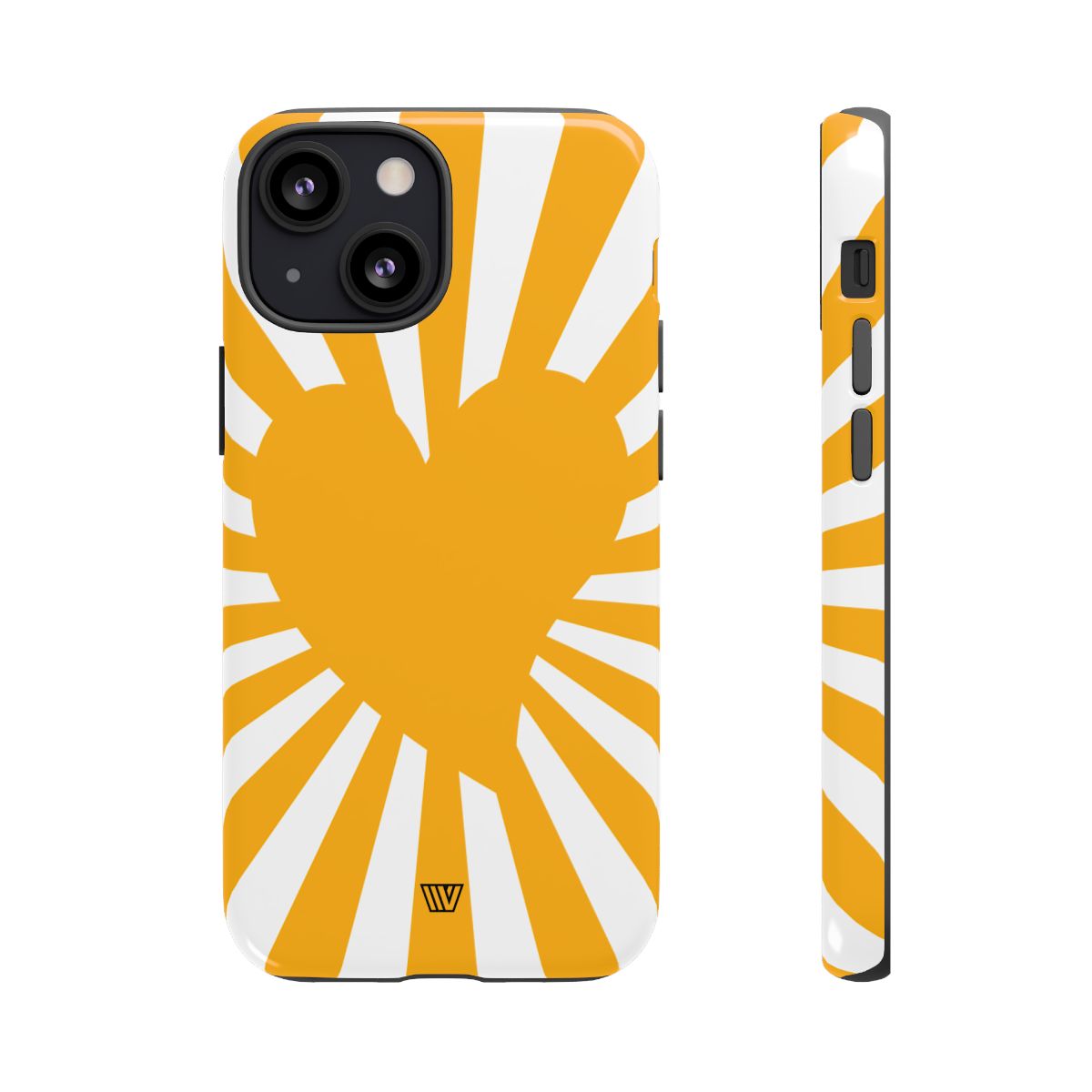 Heart Sun Rays Tough Phone Case with Impact Resistance