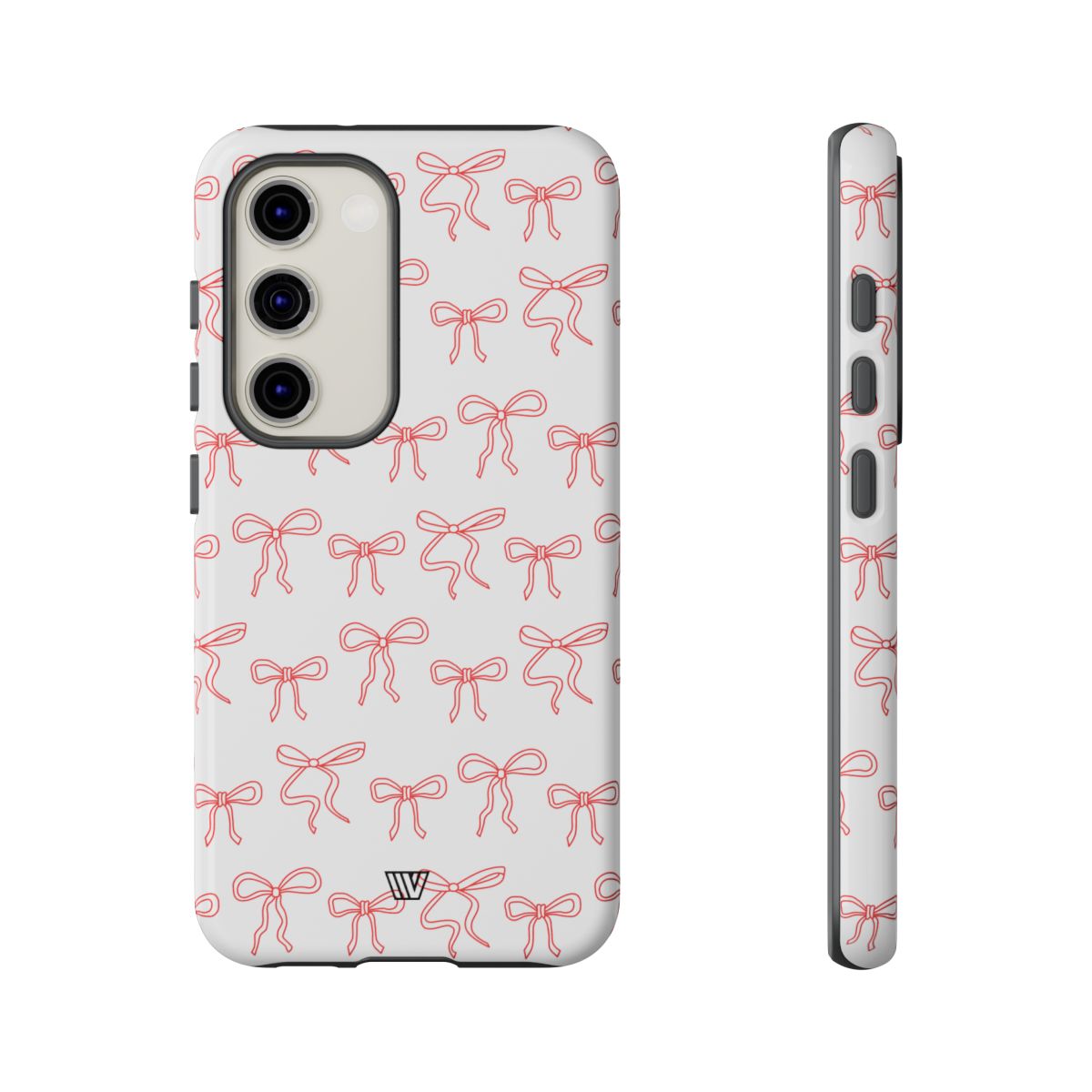 Red Ribbon Tough Phone Case Dual-Layer Impact Resistant Trovvve
