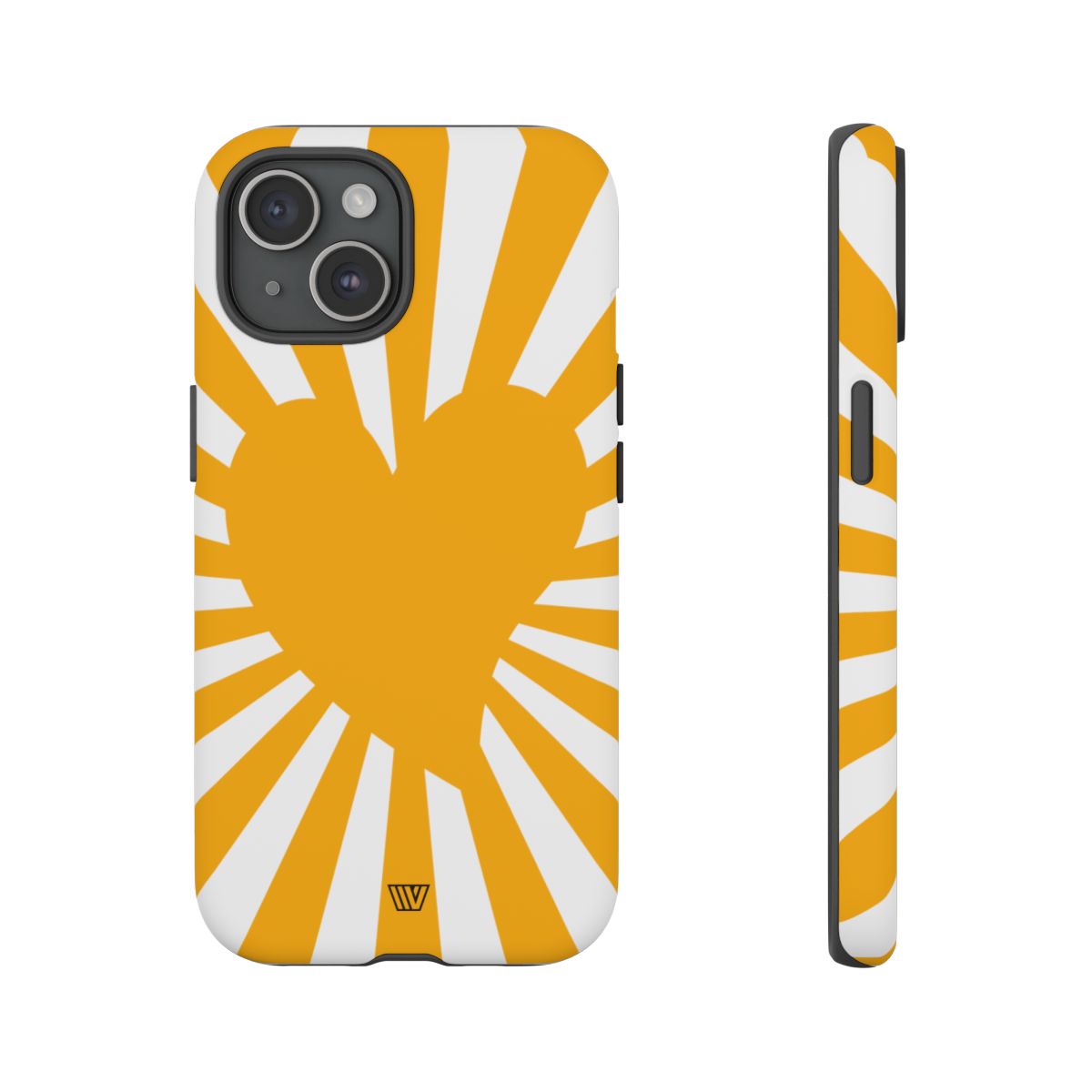 Heart Sun Rays Tough Phone Case with Impact Resistance