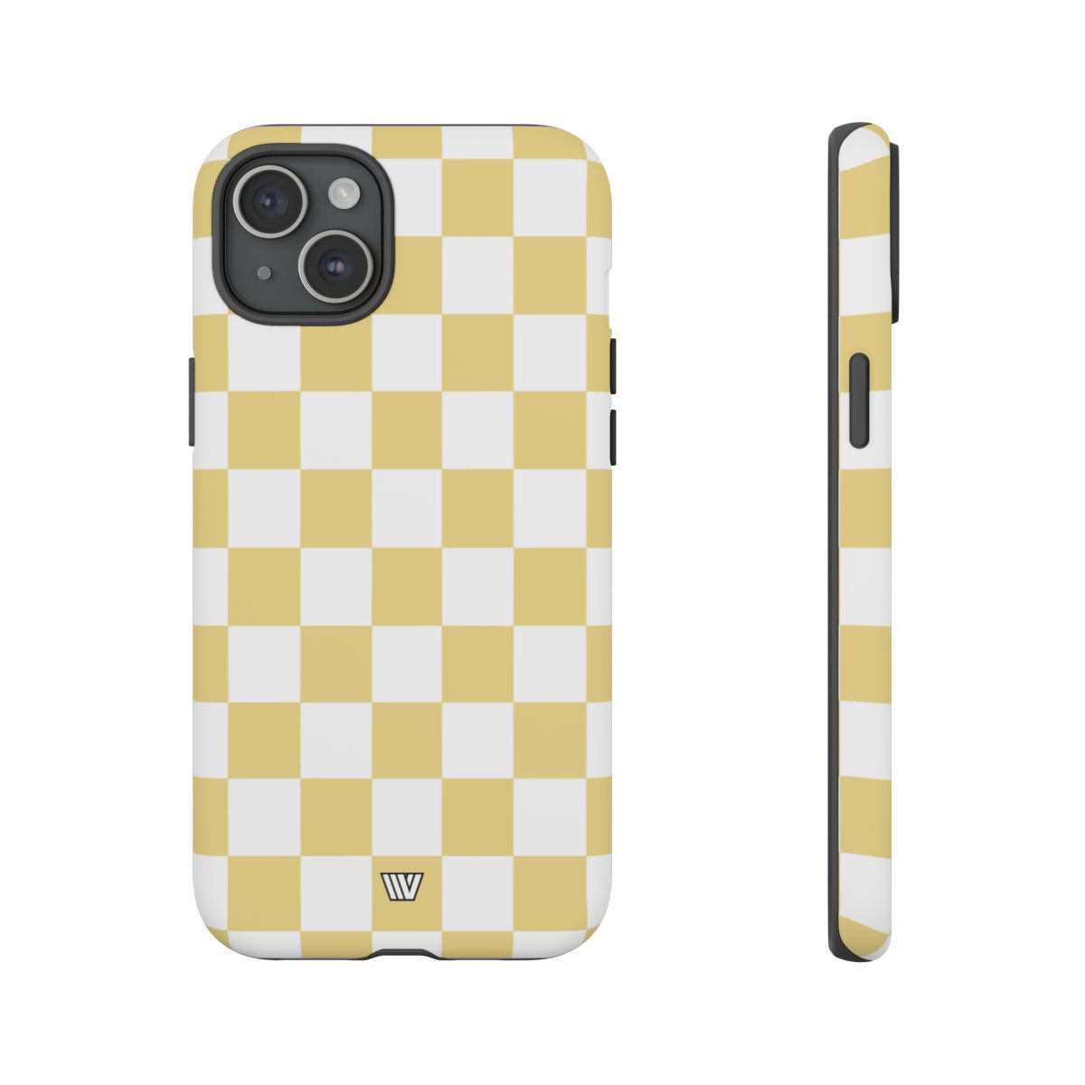 Banana Yellow Checkerboard Tough Phone Case