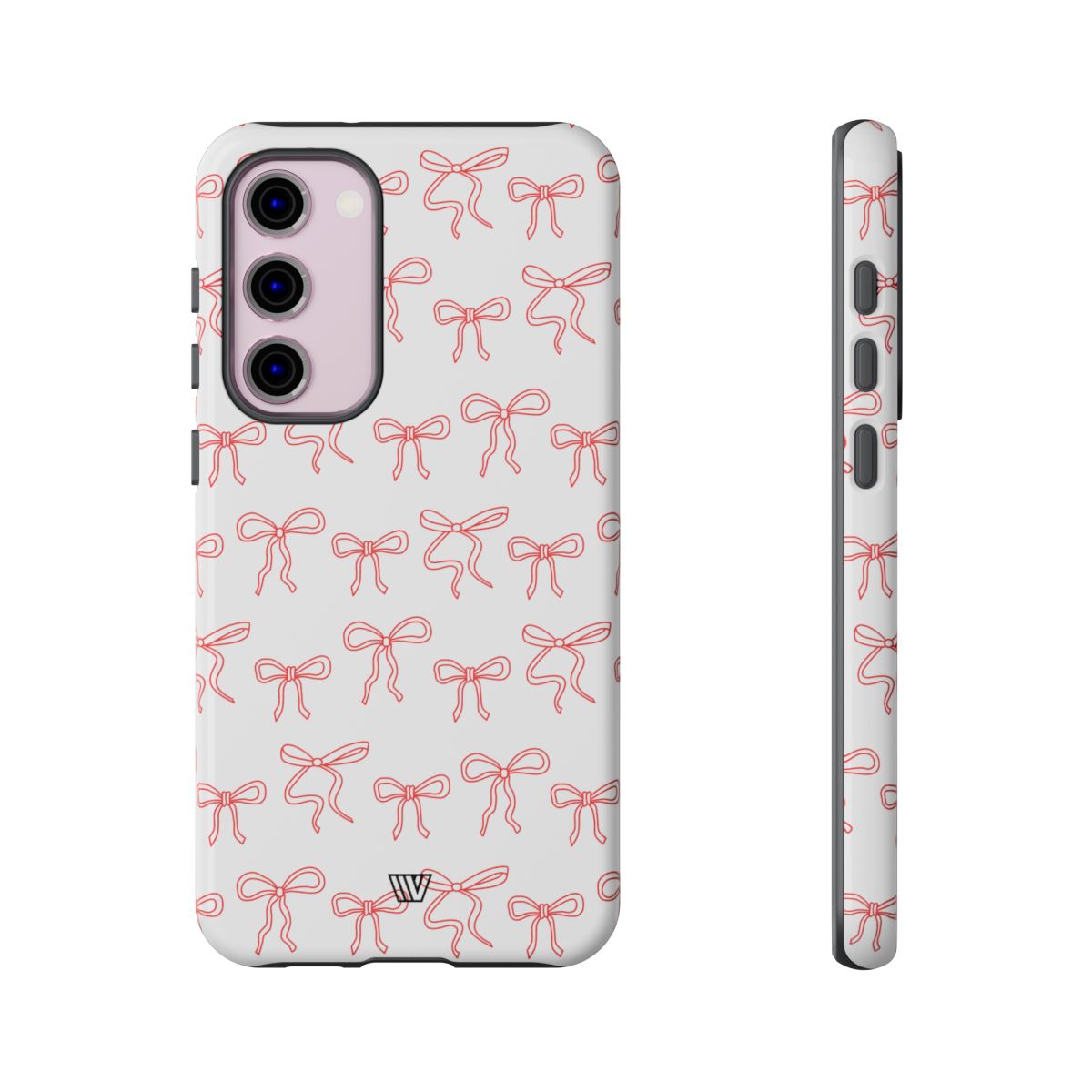 Red Ribbon Tough Phone Case Dual-Layer Impact Resistant Trovvve