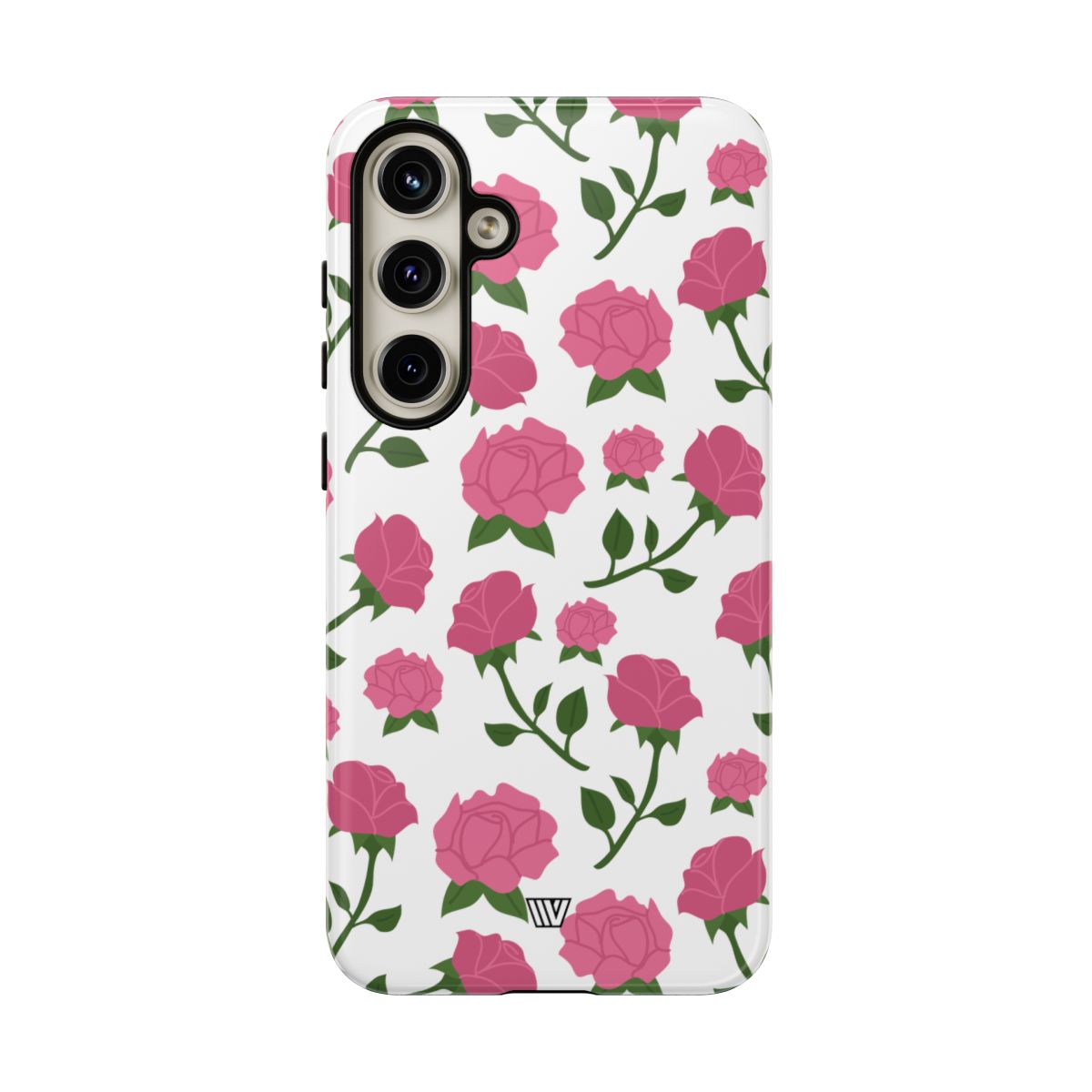 Pink Roses Tough Phone Case Dual-Layer Protective Trovvve