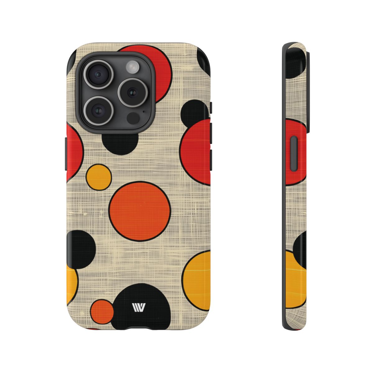 Tough Phone Case Mid-Century Dots Protective Cover