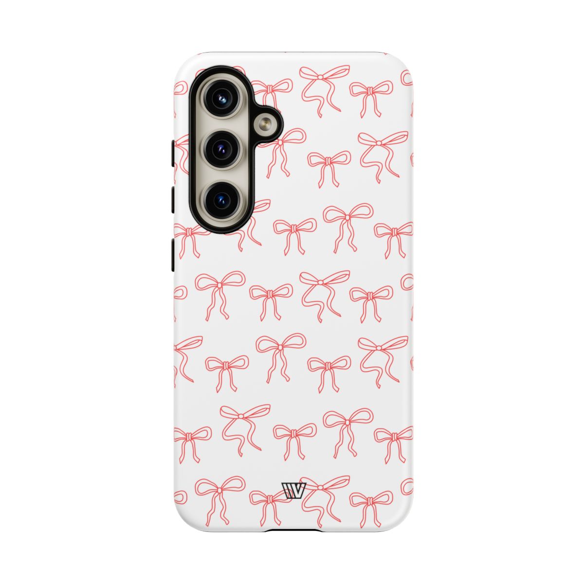 Red Ribbon Tough Phone Case Dual-Layer Impact Resistant Trovvve
