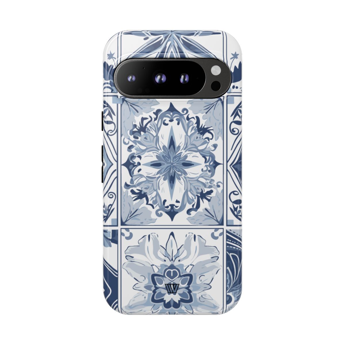 Blue White Tile Tough Impact-Resistant Phone Case