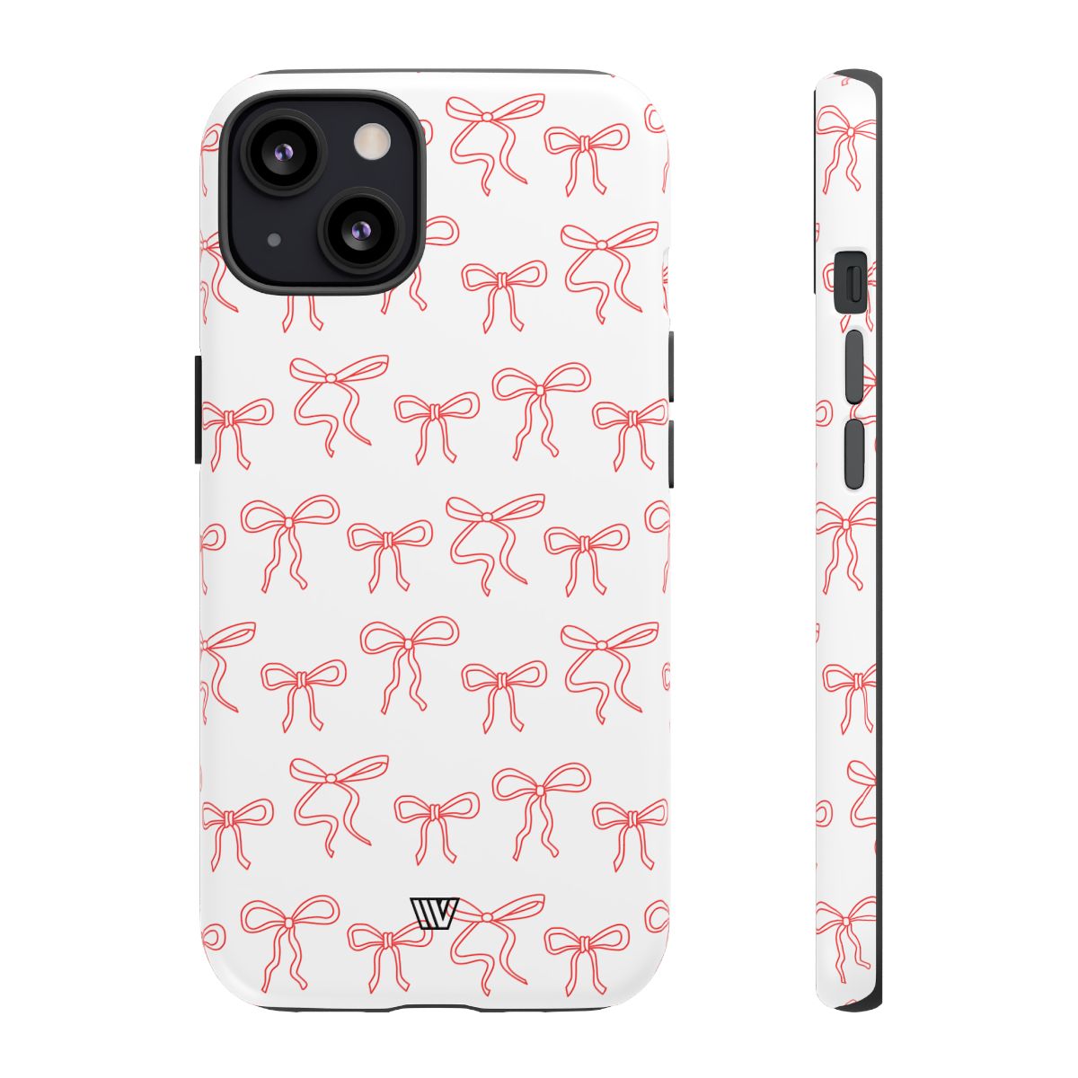 Red Ribbon Tough Phone Case Dual-Layer Impact Resistant Trovvve