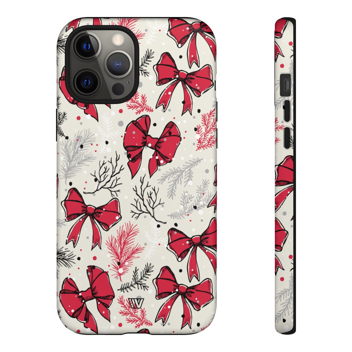 Tough Phone Case Impact-Resistant Dual Layer WINTER BOWS