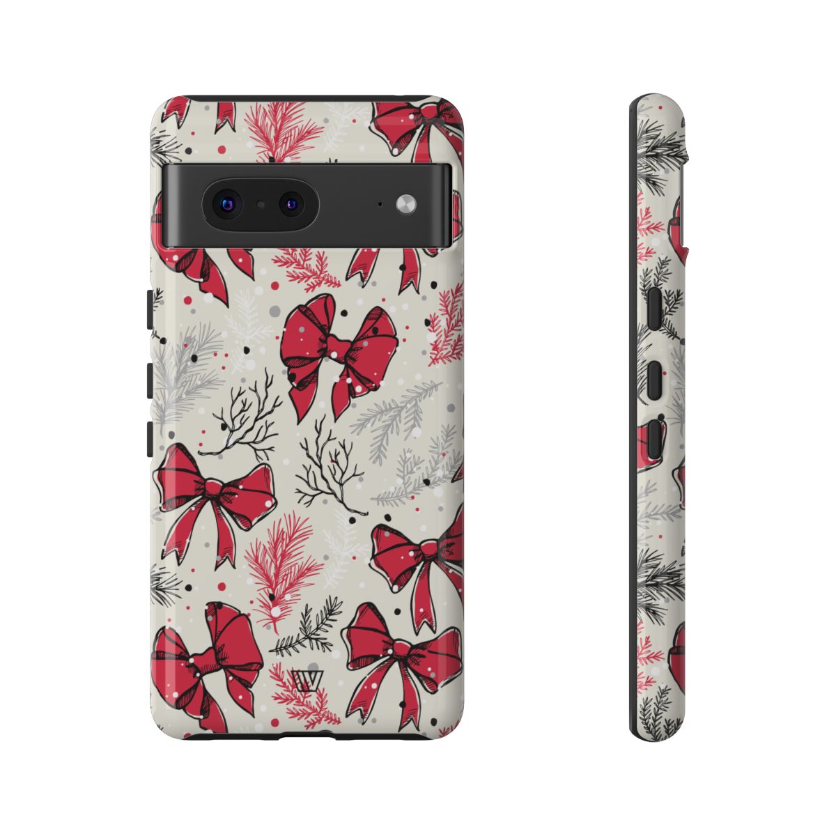Tough Phone Case Impact-Resistant Dual Layer WINTER BOWS