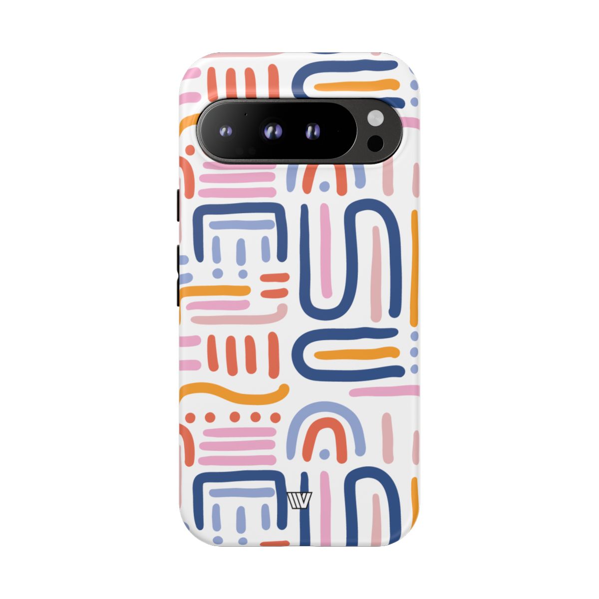 Tough Phone Case Dual-Layer Protection MEMPHIS BOLD LINES