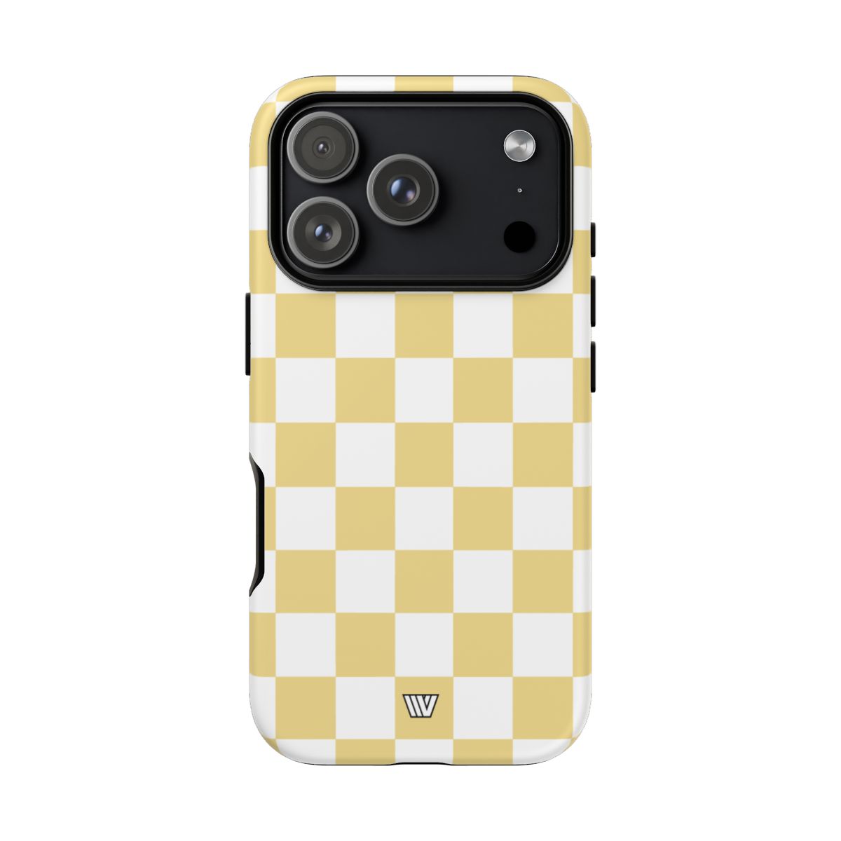 Banana Yellow Checkerboard Tough Phone Case