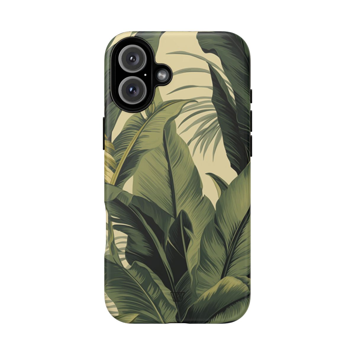 Tropical Leaves Tough Phone Case Dual-Layer Protection