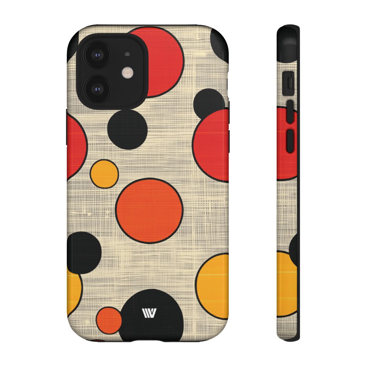 Tough Phone Case Mid-Century Dots Protective Cover