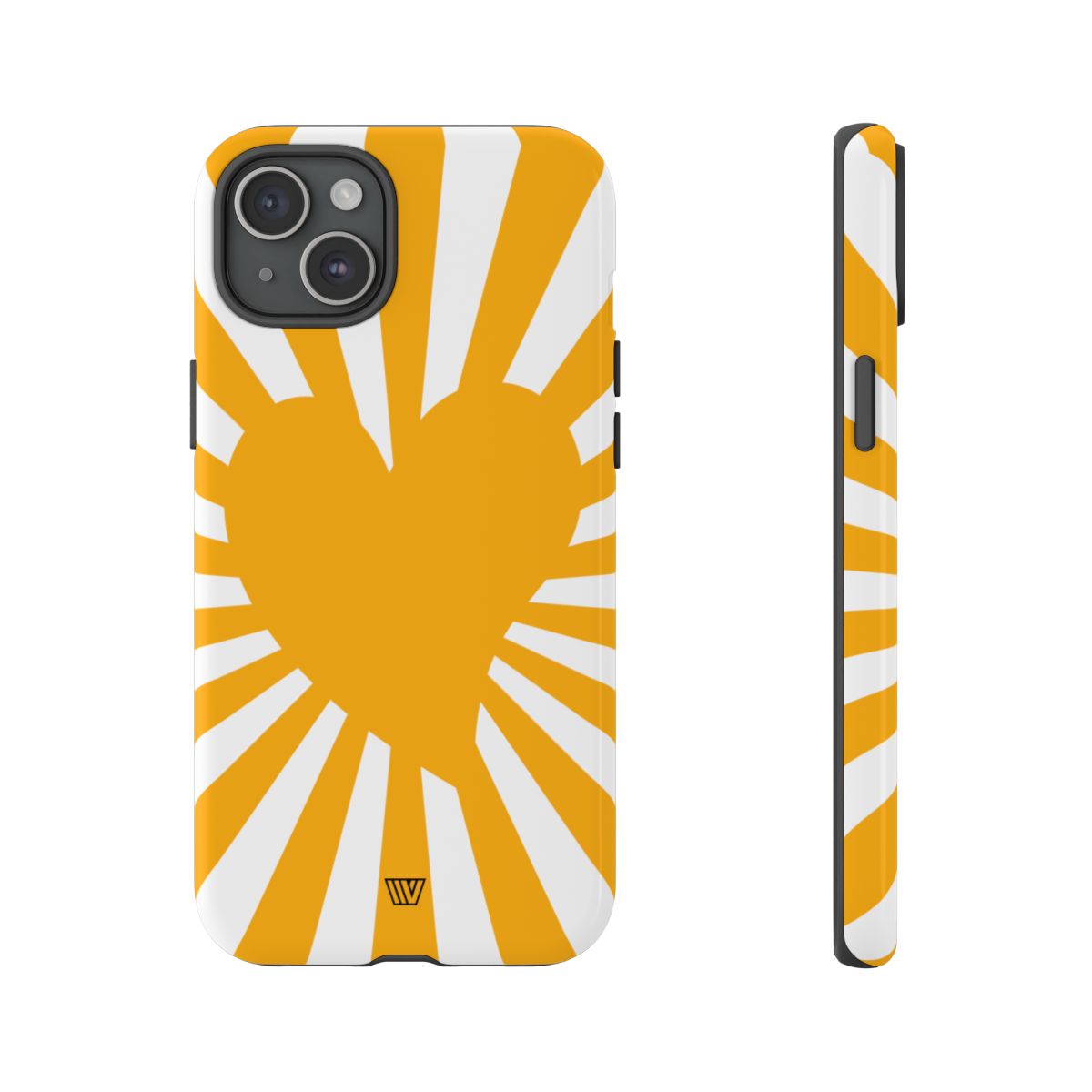 Heart Sun Rays Tough Phone Case with Impact Resistance