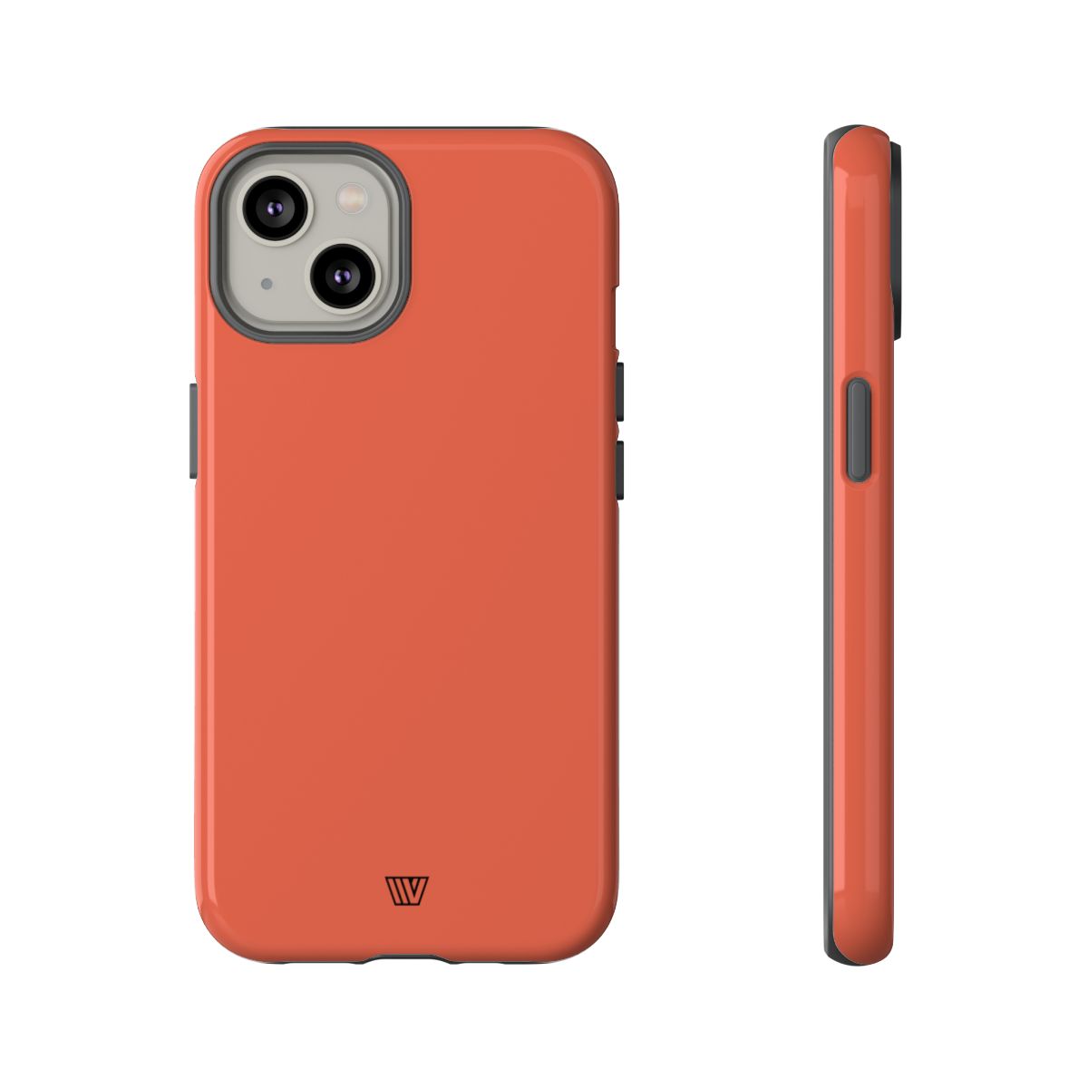 Burnt Sienna Tough Phone Case Dual-Layer Protection