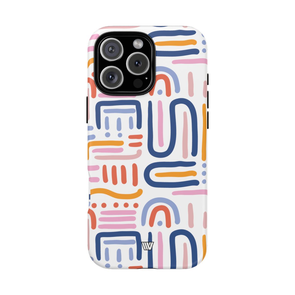 Tough Phone Case Dual-Layer Protection MEMPHIS BOLD LINES