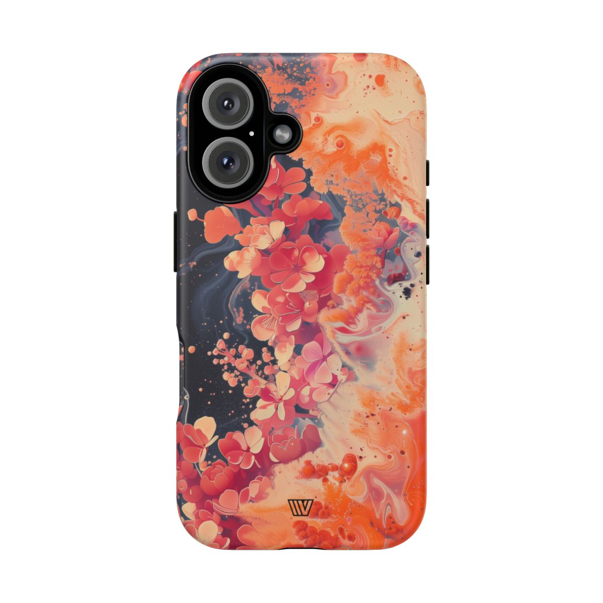 Tough Phone Case Dual-Layer Protection Phone Case WAVE OF FLOWERS