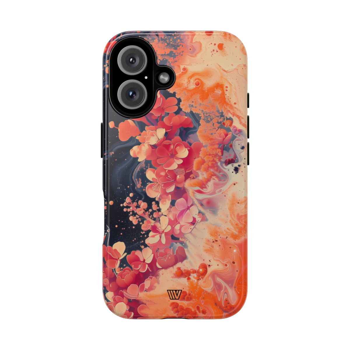 Tough Phone Case Dual-Layer Protection Phone Case WAVE OF FLOWERS