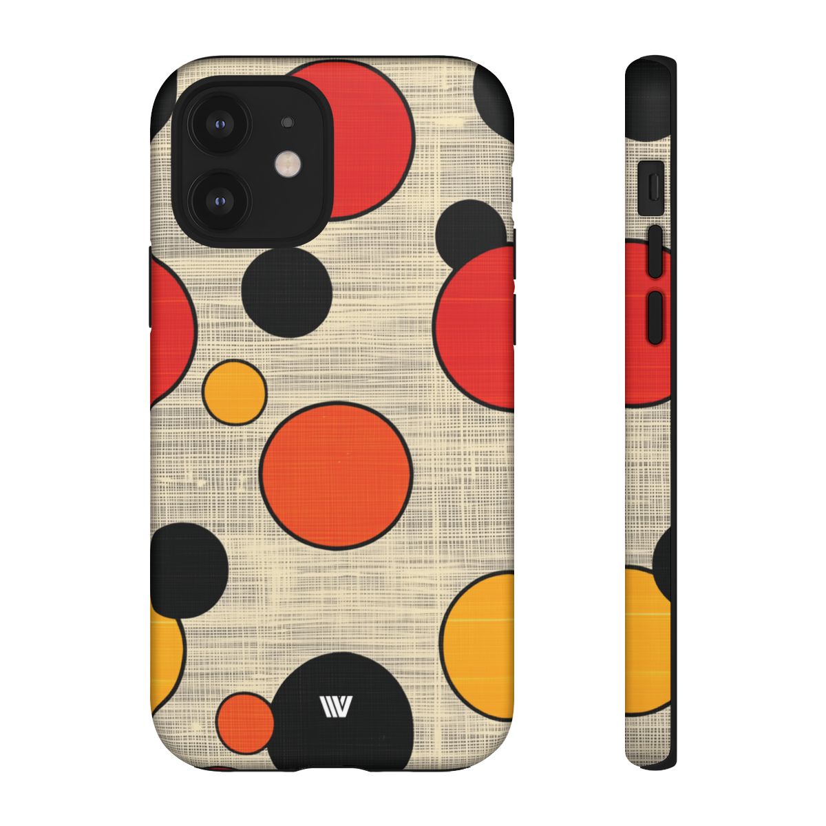 Tough Phone Case Mid-Century Dots Protective Cover