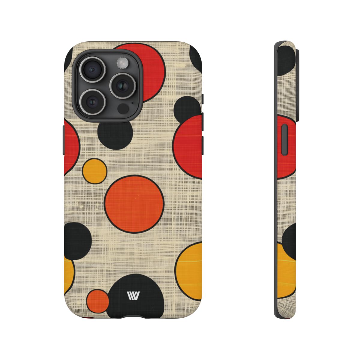 Tough Phone Case Mid-Century Dots Protective Cover