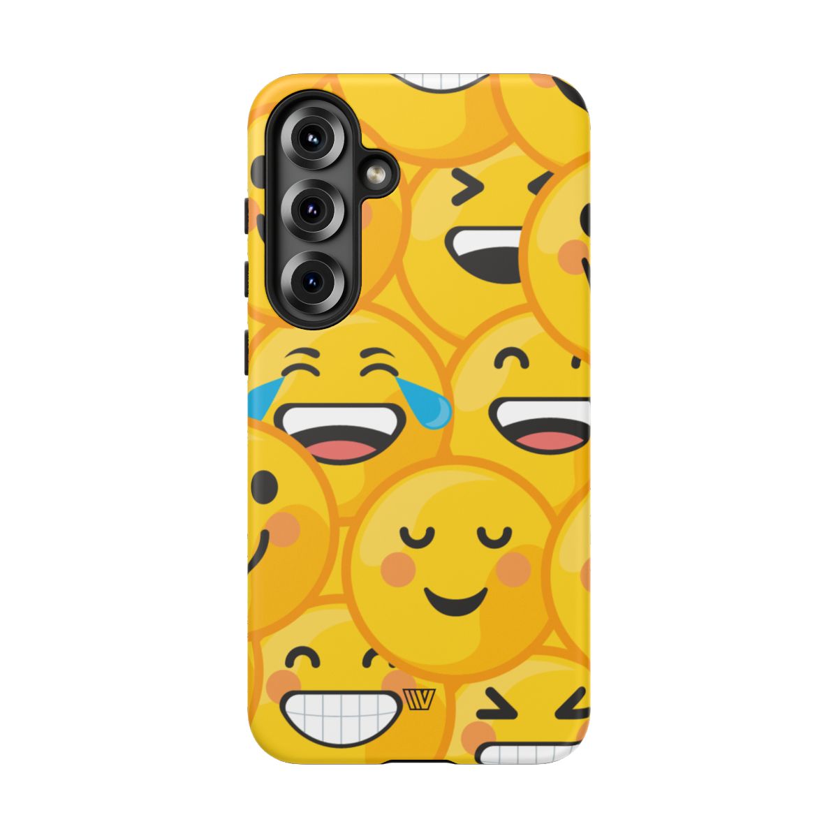 Tough Phone Case Impact-Resistant Dual-Layer Polycarbonate EMOJI FACES