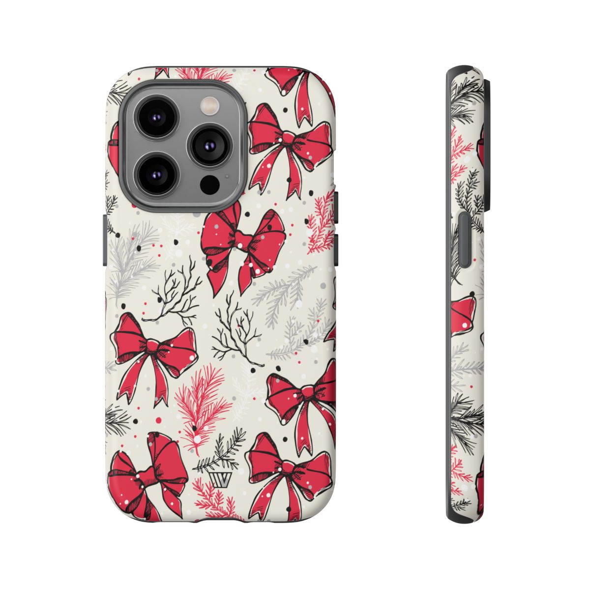Tough Phone Case Impact-Resistant Dual Layer WINTER BOWS