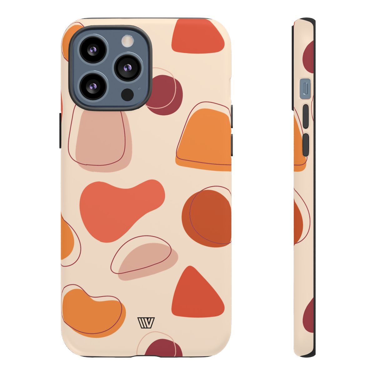 Tough Impact-Resistant Phone Case with Dual Layer WARM SHAPES