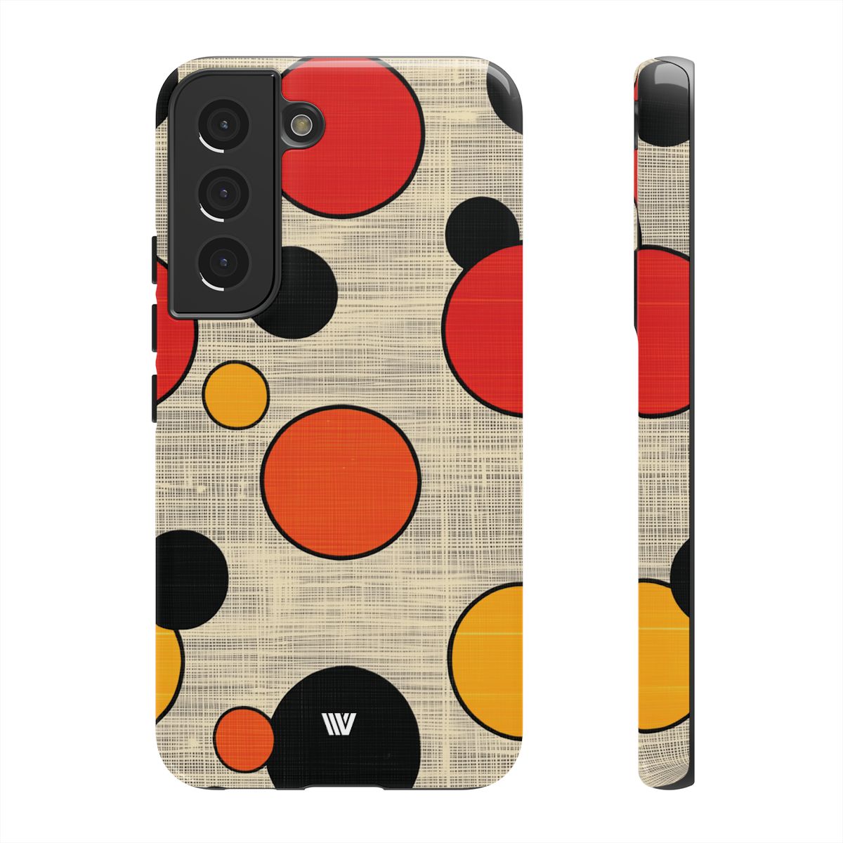 Tough Phone Case Mid-Century Dots Protective Cover