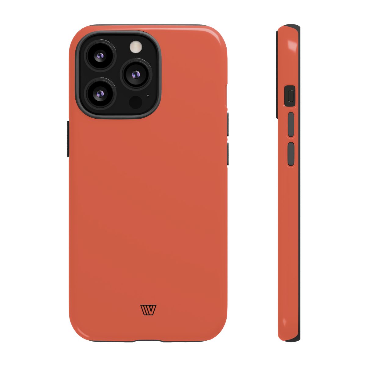 Burnt Sienna Tough Phone Case Dual-Layer Protection