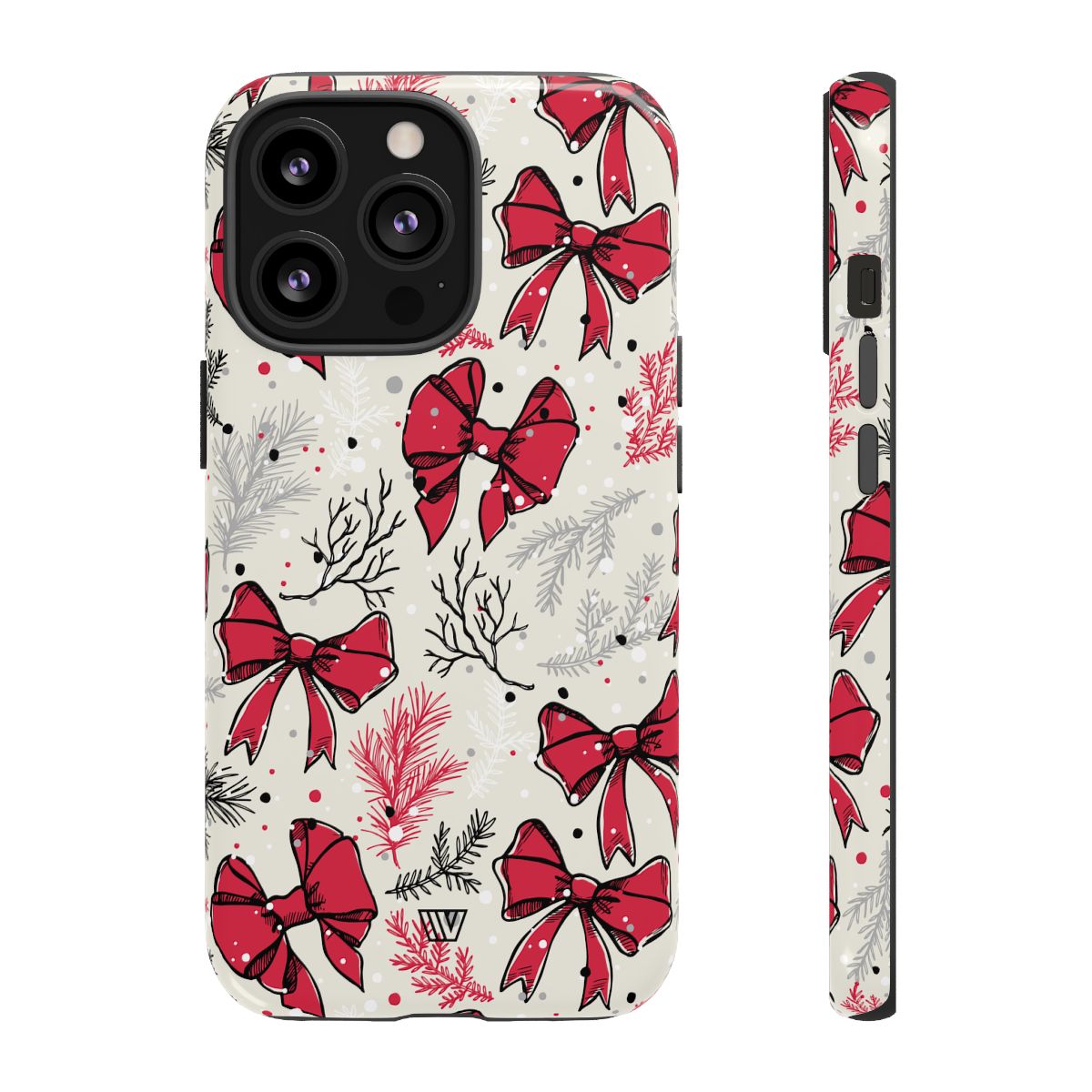 Tough Phone Case Impact-Resistant Dual Layer WINTER BOWS