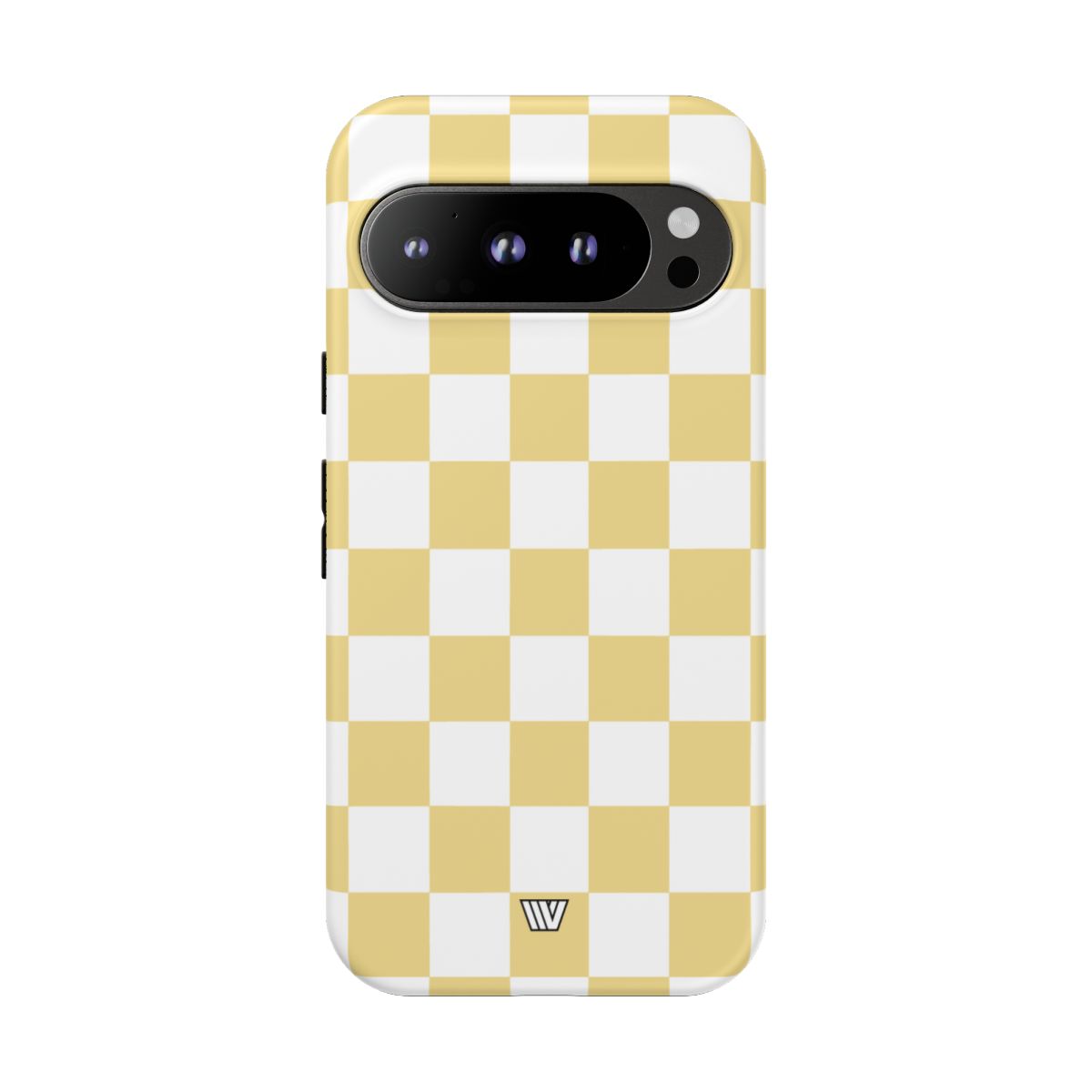 Banana Yellow Checkerboard Tough Phone Case