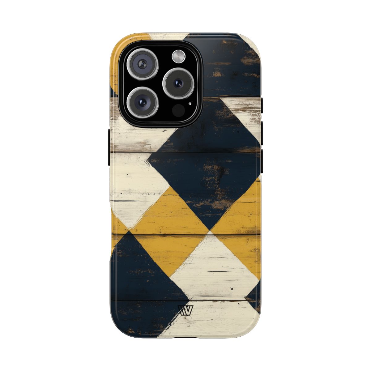 Tough Phone Case Dual-Layer Protection Farmhouse Wood