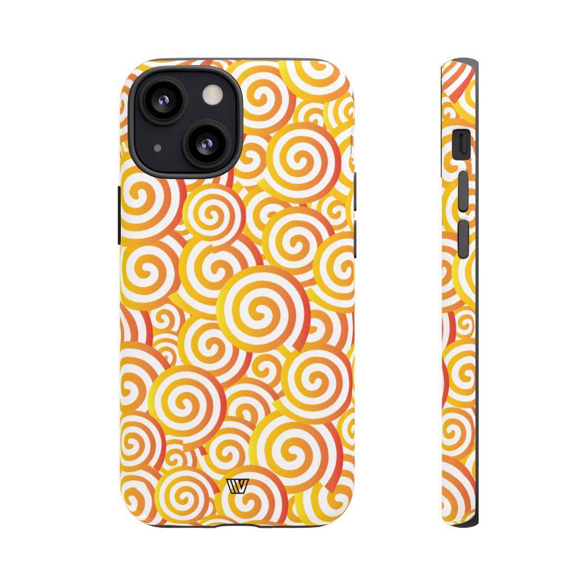 Abstract Spiral Orange Tough Phone Case
