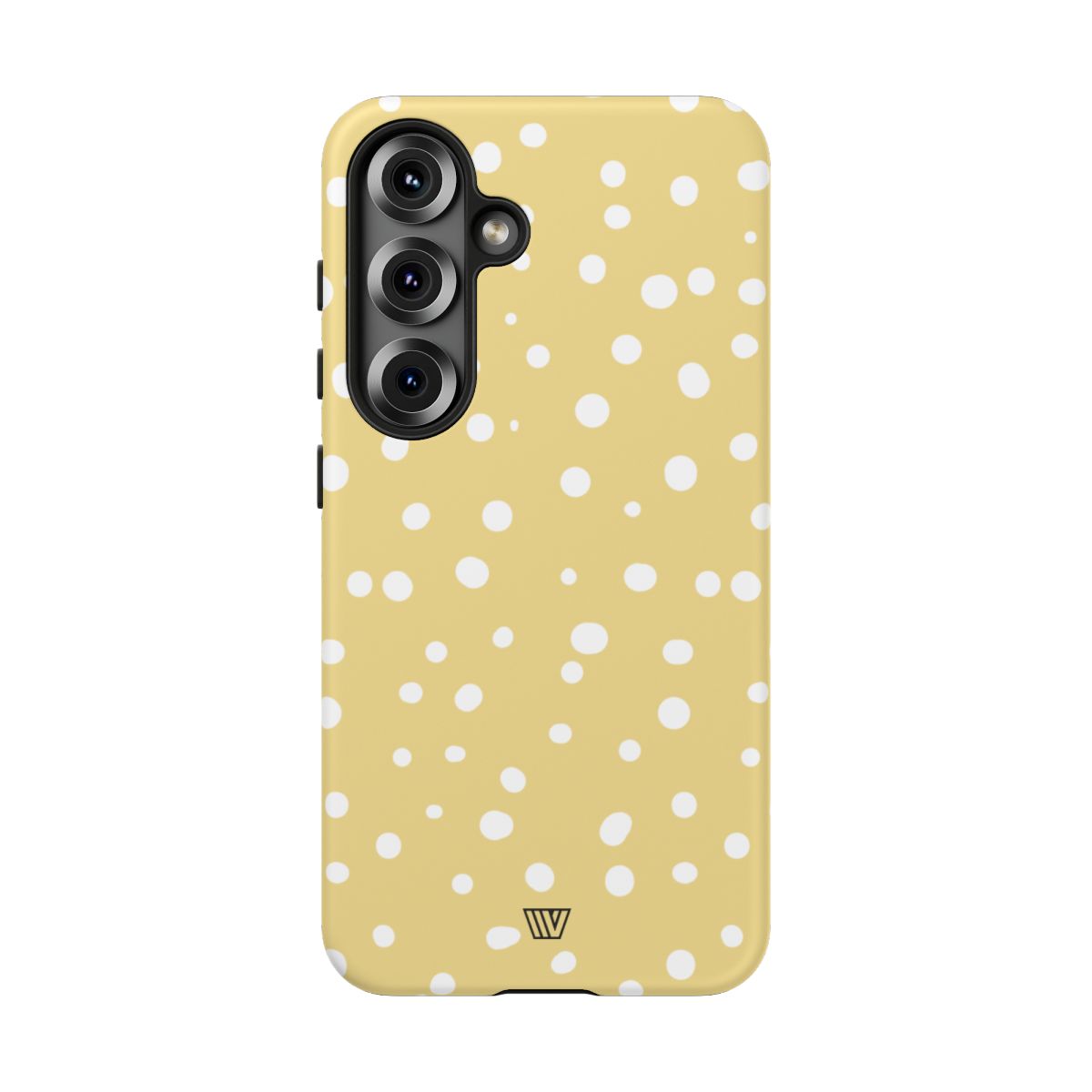 Muted Yellow Dots Tough Phone Case with Impact-Resistant Design