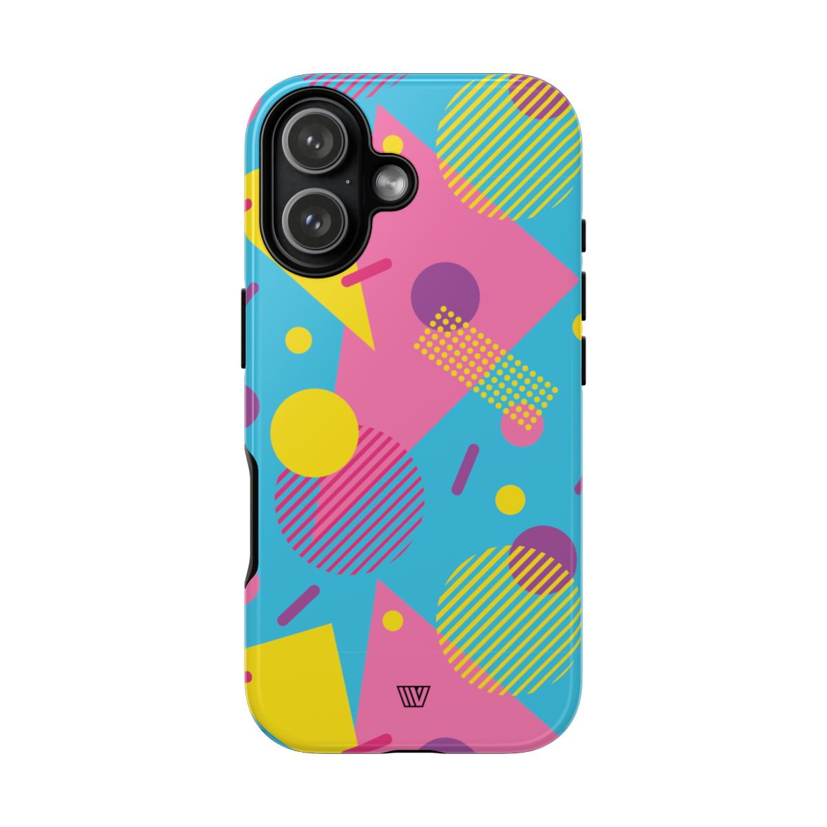 Retro Pattern Light Blue Tough Phone Case
