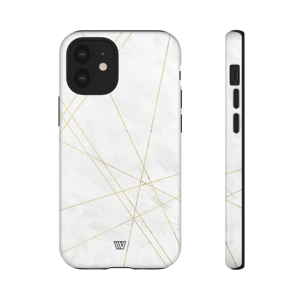 Tough Phone Case Impact Resistant Dual-Layer Shell GOLD LINES