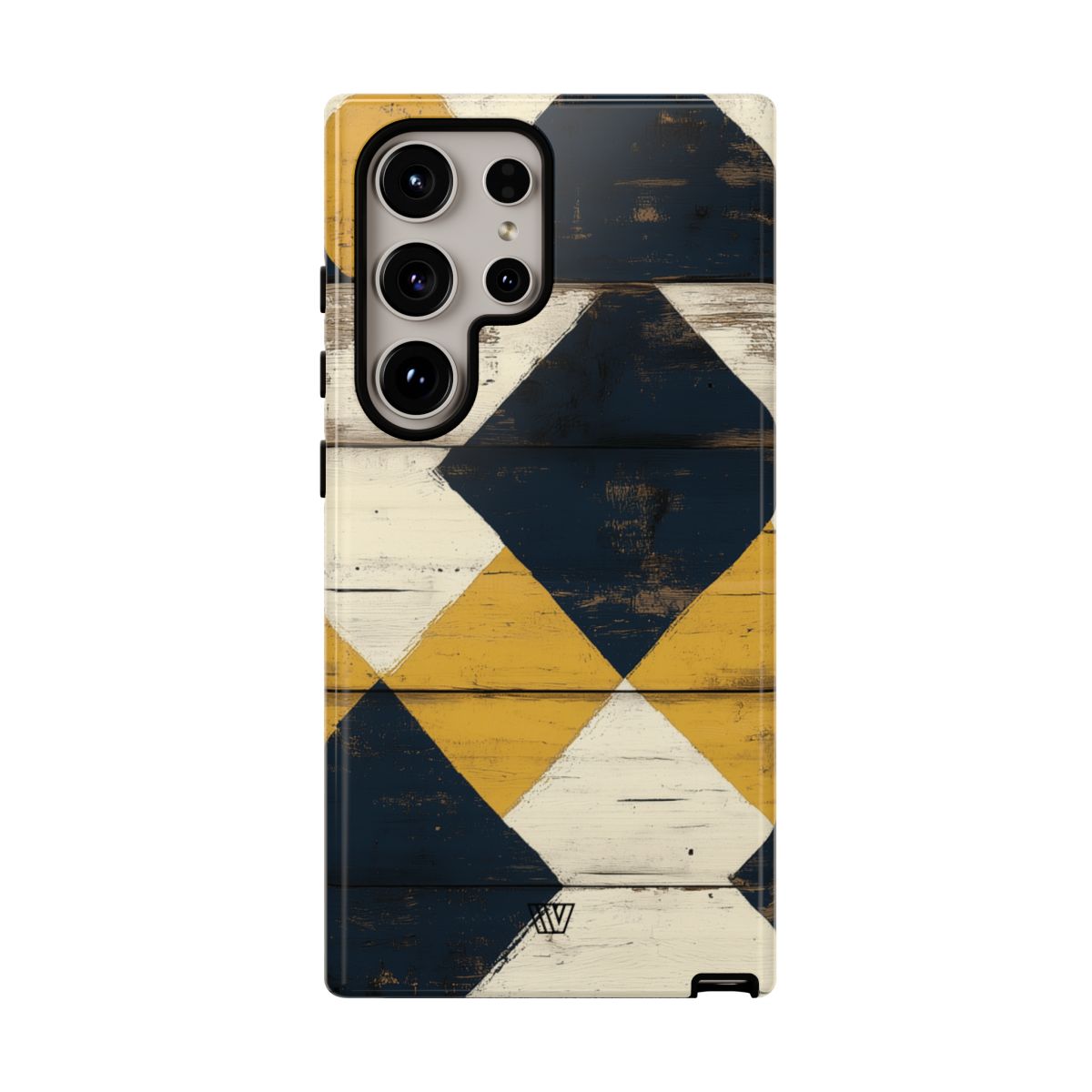 Tough Phone Case Dual-Layer Protection Farmhouse Wood