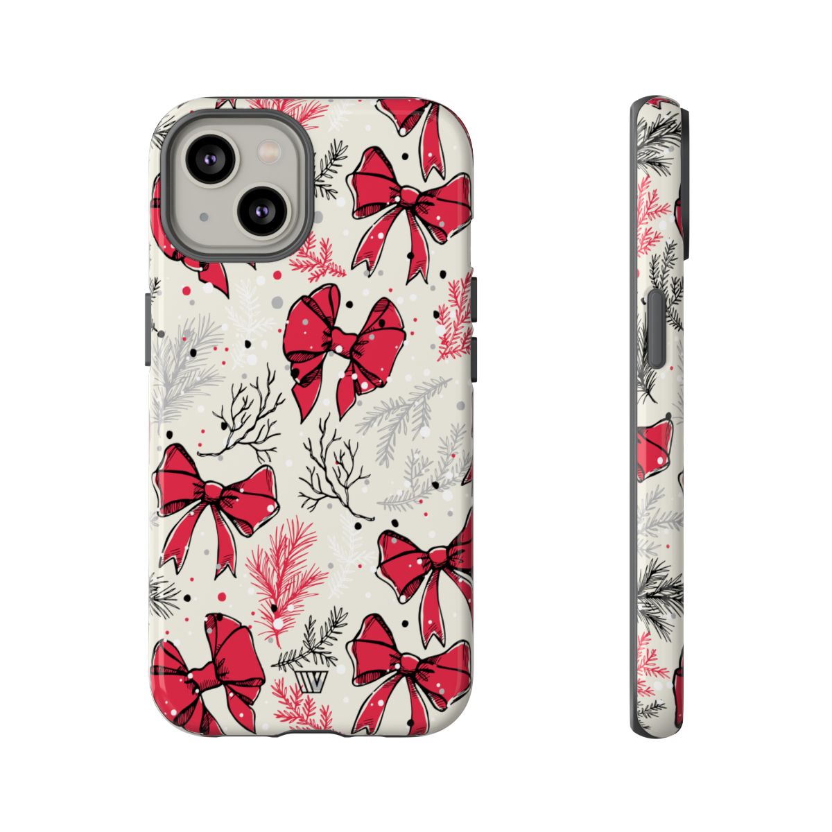 Tough Phone Case Impact-Resistant Dual Layer WINTER BOWS
