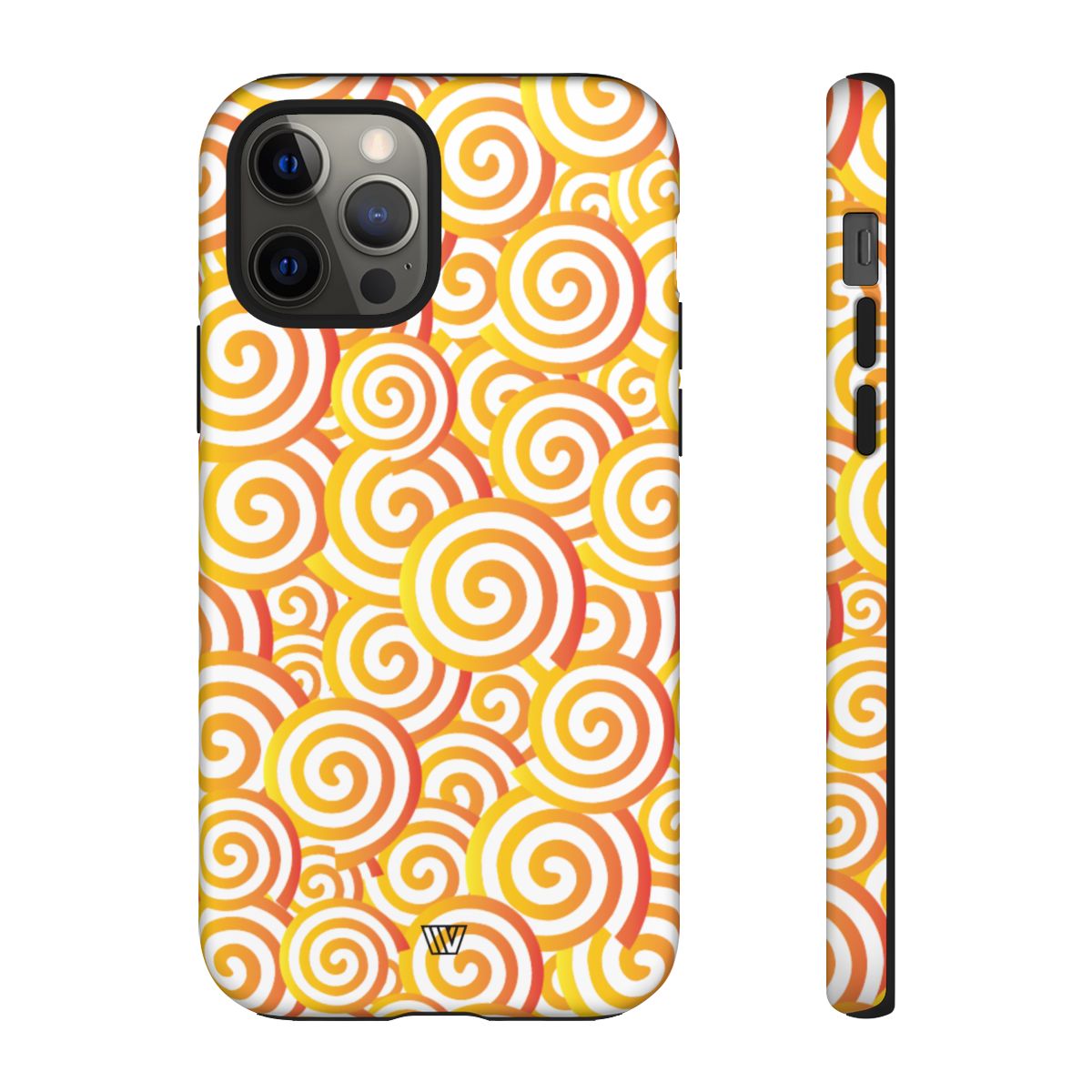 Abstract Spiral Orange Tough Phone Case